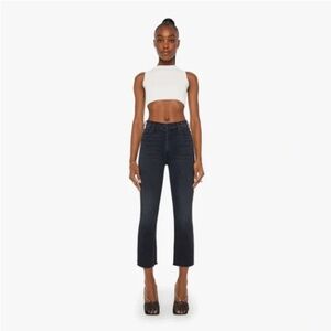 Mother The Hustler Ankle Fray Jeans in Encounters At Night 28 NWT
